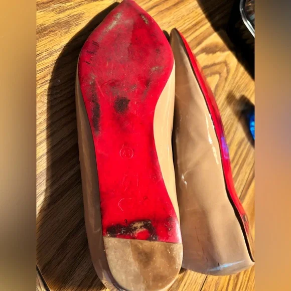 Elegant Nude Women's Shoes by Christian Louboutin European size 41 - Picture 4 of 10